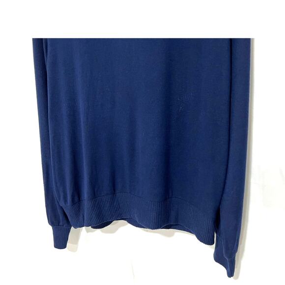 FORTUNE + IVY Sweater Pullover Zip Mock Neck Navy Women's Size XLarge New - Picture 7 of 13